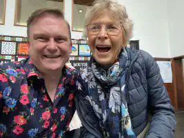 John at the South African Quilt Festival 2022