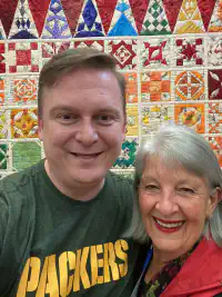 John at the South African Quilt Festival 2022